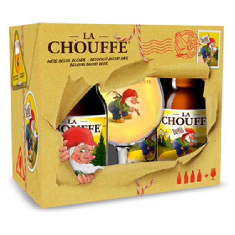 PACK LA CHOUFFE 4 X 330ml + Copa